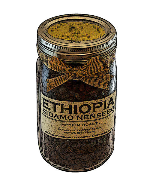 Jeremiah's Pick Ethiopia Sidamo Nensebo Medium Roast Whole Bean Jar Featured Image