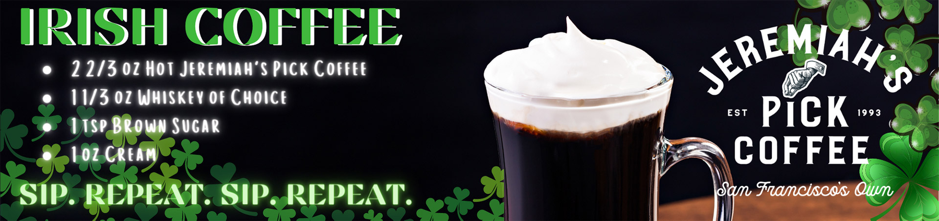Irish Coffee St Patrick's Day Irish Coffee St Patrick's Day