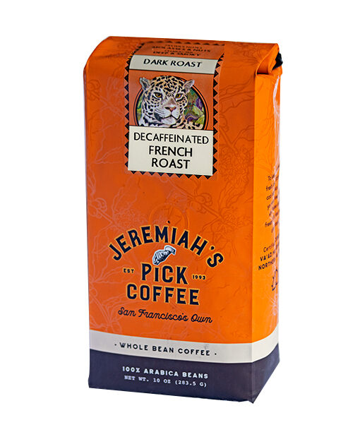 10 oz Premium Whole Bean Decaf French Roast